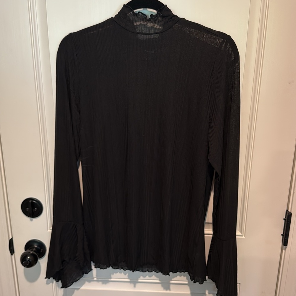 Torrid Black Long Sleeve Blouse